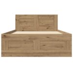 vidaXL Rám postele s čelom Dub artisan 80 x 200 cm Kompozitné drevo – Obrázok 4