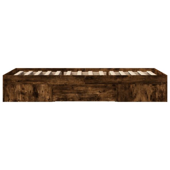 vidaXL Rám postele so skladom Dymový dub 80 x 200 cm Kompozitné drevo – Obrázok 6