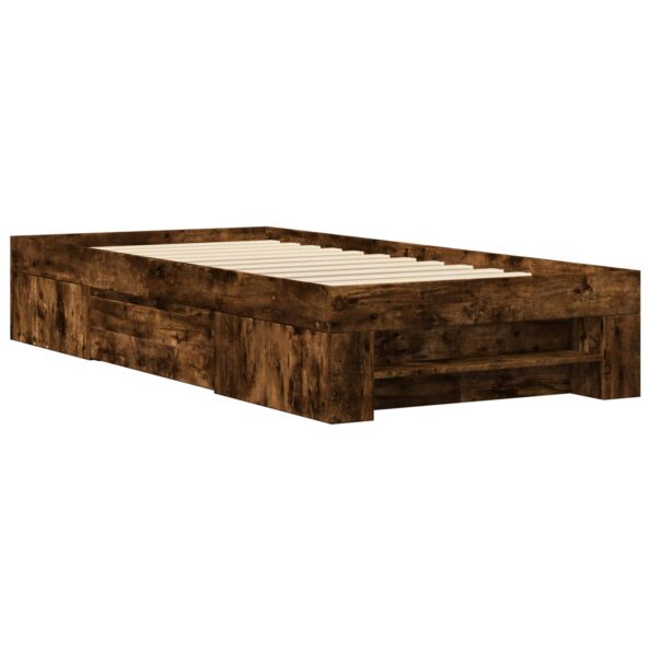 vidaXL Rám postele so skladom Dymový dub 80 x 200 cm Kompozitné drevo – Obrázok 7