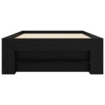 vidaXL Rám postele so skladom Čierny dub 80 x 200 cm Kompozitné drevo – Obrázok 5