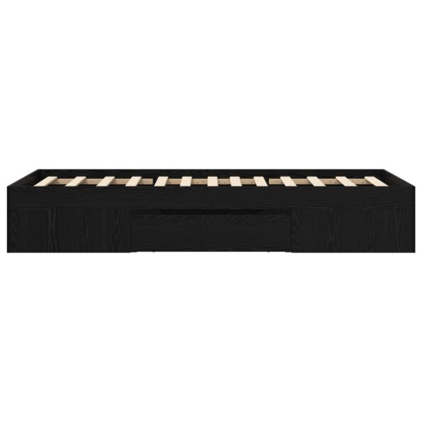 vidaXL Rám postele so skladom Čierny dub 80 x 200 cm Kompozitné drevo – Obrázok 6