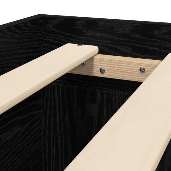 vidaXL Rám postele so skladom Čierny dub 80 x 200 cm Kompozitné drevo – Obrázok 8