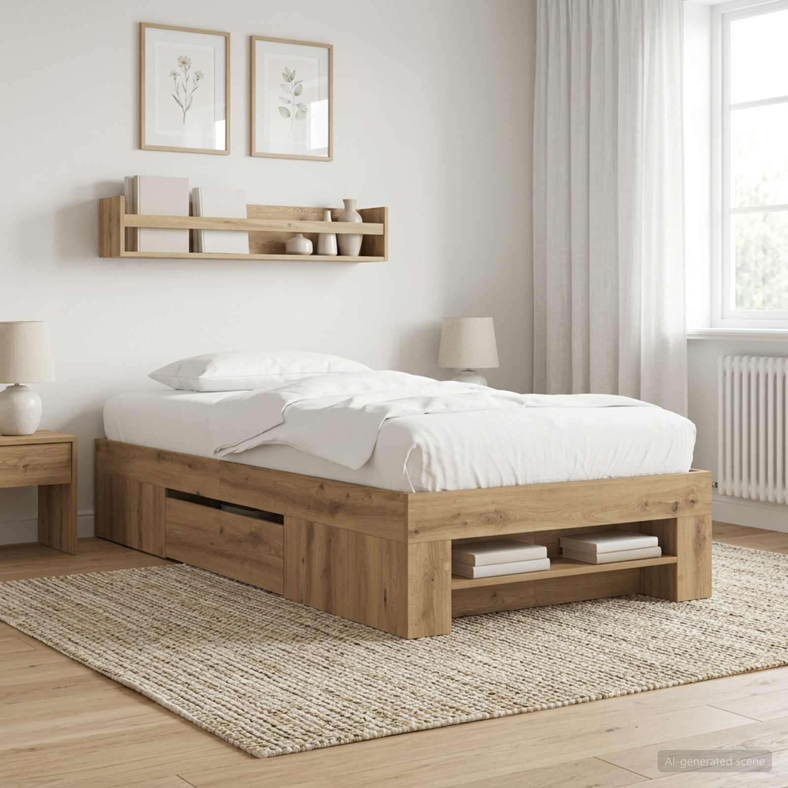 3429692_1.jpg vidaXL Rám postele so skladom Dub artisan 80 x 200 cm Kompozitné drevo – Obrázok 1