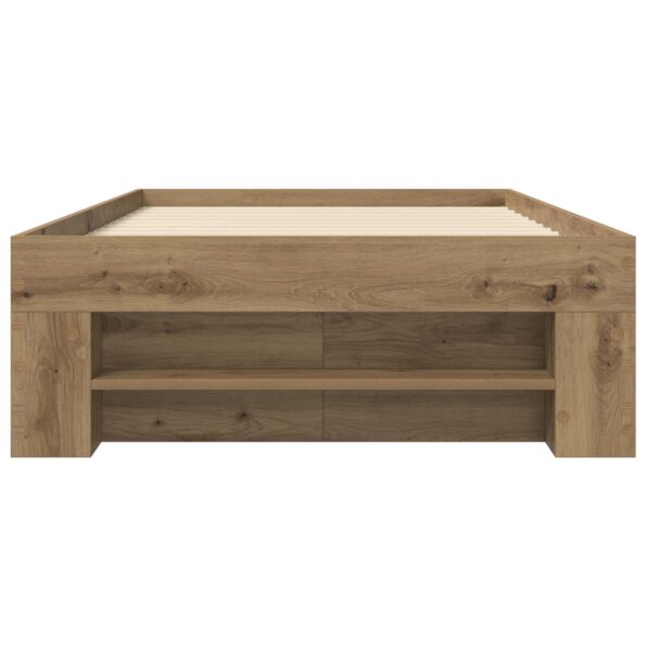 vidaXL Rám postele so skladom Dub artisan 80 x 200 cm Kompozitné drevo – Obrázok 5