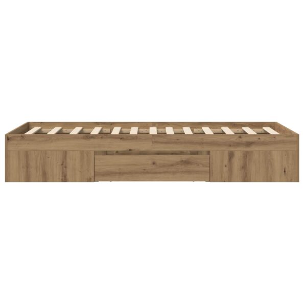 vidaXL Rám postele so skladom Dub artisan 80 x 200 cm Kompozitné drevo – Obrázok 6