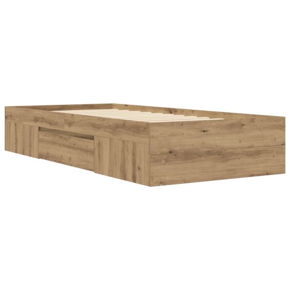 vidaXL Rám postele so skladom Dub artisan 80 x 200 cm Kompozitné drevo – Obrázok 7