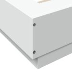 vidaXL Rám postele na podlahe Biela 80 x 210 cm Kompozitné drevo – Obrázok 7