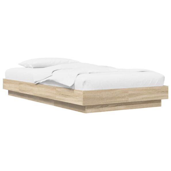 vidaXL Rám postele na podlahe Dub sonoma 80 x 210 cm Kompozitné drevo – Obrázok 2