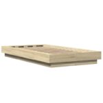 vidaXL Rám postele na podlahe Dub sonoma 80 x 210 cm Kompozitné drevo – Obrázok 6