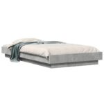 vidaXL Rám postele na podlahe Betónovo sivá 80 x 210 cm – Obrázok 2