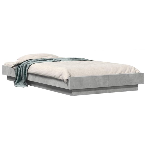 vidaXL Rám postele na podlahe Betónovo sivá 80 x 210 cm – Obrázok 2