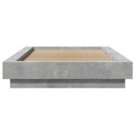 vidaXL Rám postele na podlahe Betónovo sivá 80 x 210 cm – Obrázok 4