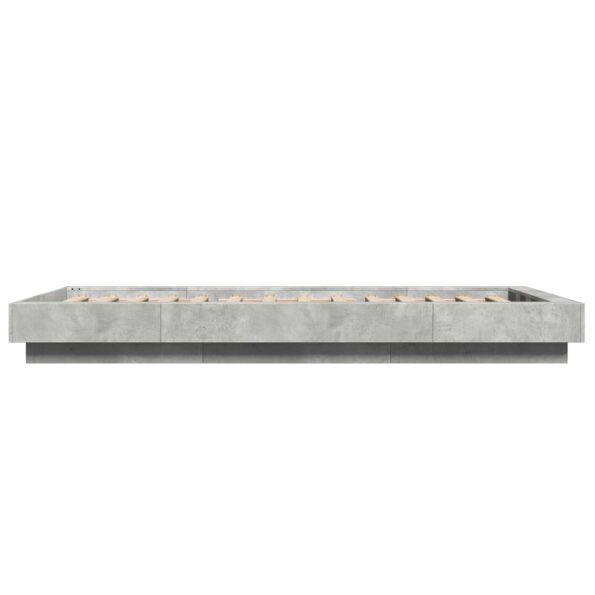 vidaXL Rám postele na podlahe Betónovo sivá 80 x 210 cm – Obrázok 5