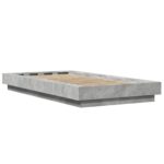 vidaXL Rám postele na podlahe Betónovo sivá 80 x 210 cm – Obrázok 6