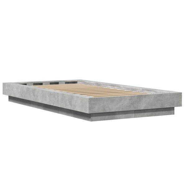 vidaXL Rám postele na podlahe Betónovo sivá 80 x 210 cm – Obrázok 6
