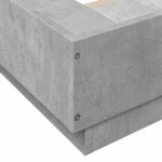 vidaXL Rám postele na podlahe Betónovo sivá 80 x 210 cm – Obrázok 7