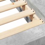 vidaXL Rám postele na podlahe Betónovo sivá 80 x 210 cm – Obrázok 8