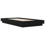 vidaXL Rám postele na podlahe Čierny dub 80 x 210 cm Kompozitné drevo – Obrázok 2