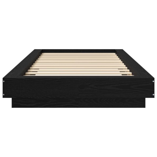 vidaXL Rám postele na podlahe Čierny dub 80 x 210 cm Kompozitné drevo – Obrázok 3