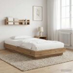 vidaXL Rám postele na podlahe Dub artisan 80 x 210 cm Kompozitné drevo