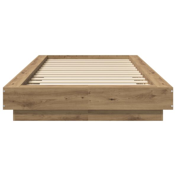 vidaXL Rám postele na podlahe Dub artisan 80 x 210 cm Kompozitné drevo – Obrázok 4