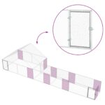 vidaXL Kurník so strechou a dvorom 2 ks Strieborná 800 x 200 x 190 cm – Obrázok 10