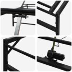 vidaXL Elektrický nastaviteľný rám postele Čierna 140 x 190 cm Oceľ – Obrázok 8