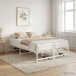 vidaXL Elektrický nastaviteľný rám postele Biela 120 x 190 cm Oceľ – Obrázok 4