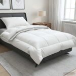 vidaXL Paplón FULDA 152 x 203 cm 4 ročné obdobia 310 GSM Biela