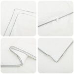 vidaXL Paplón FULDA 152 x 203 cm 4 ročné obdobia 310 GSM Biela – Obrázok 8