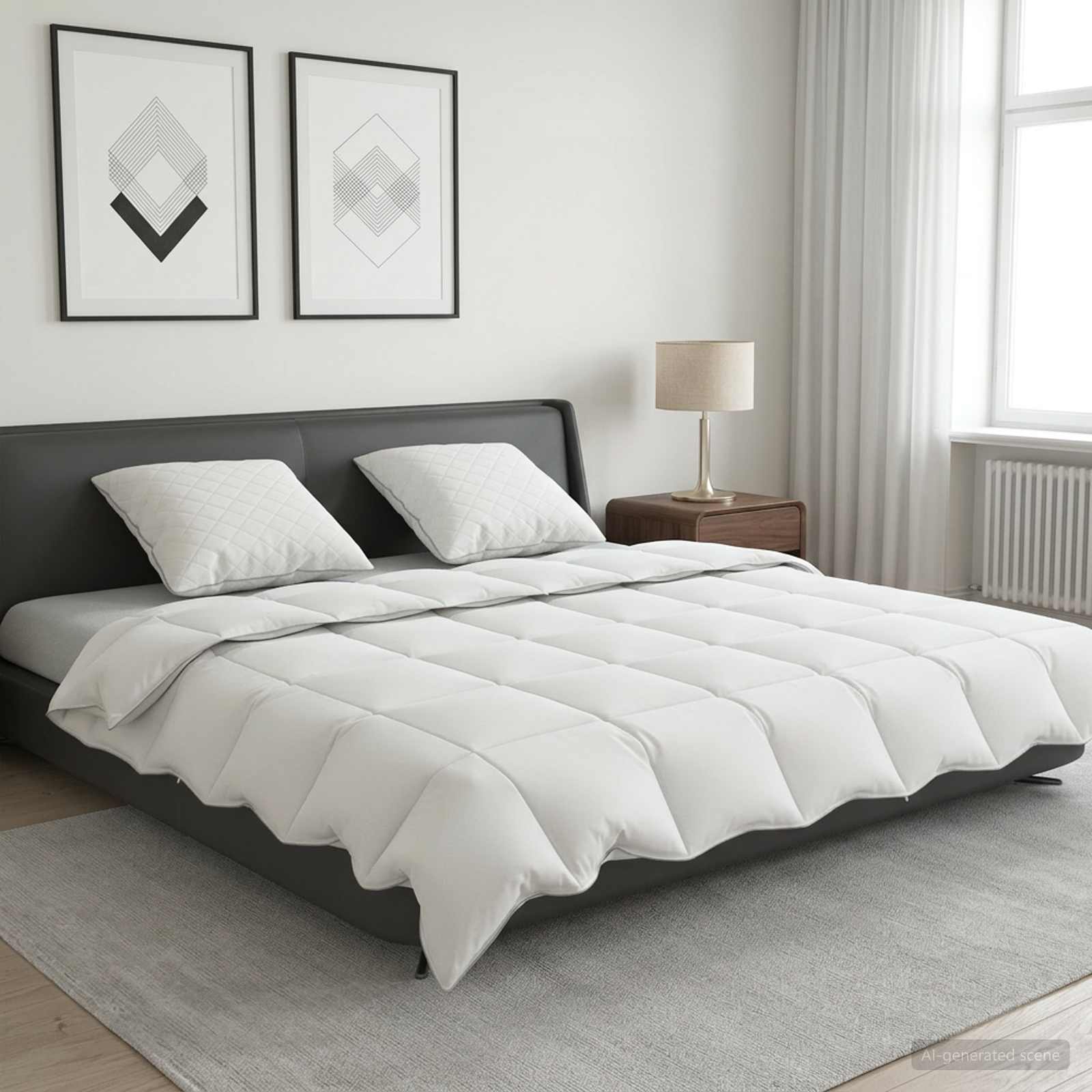 3442283_1.jpg vidaXL Súprava paplónu z 90% husacieho peria FULDA 3 ks 200 x 200 cm – Obrázok 1