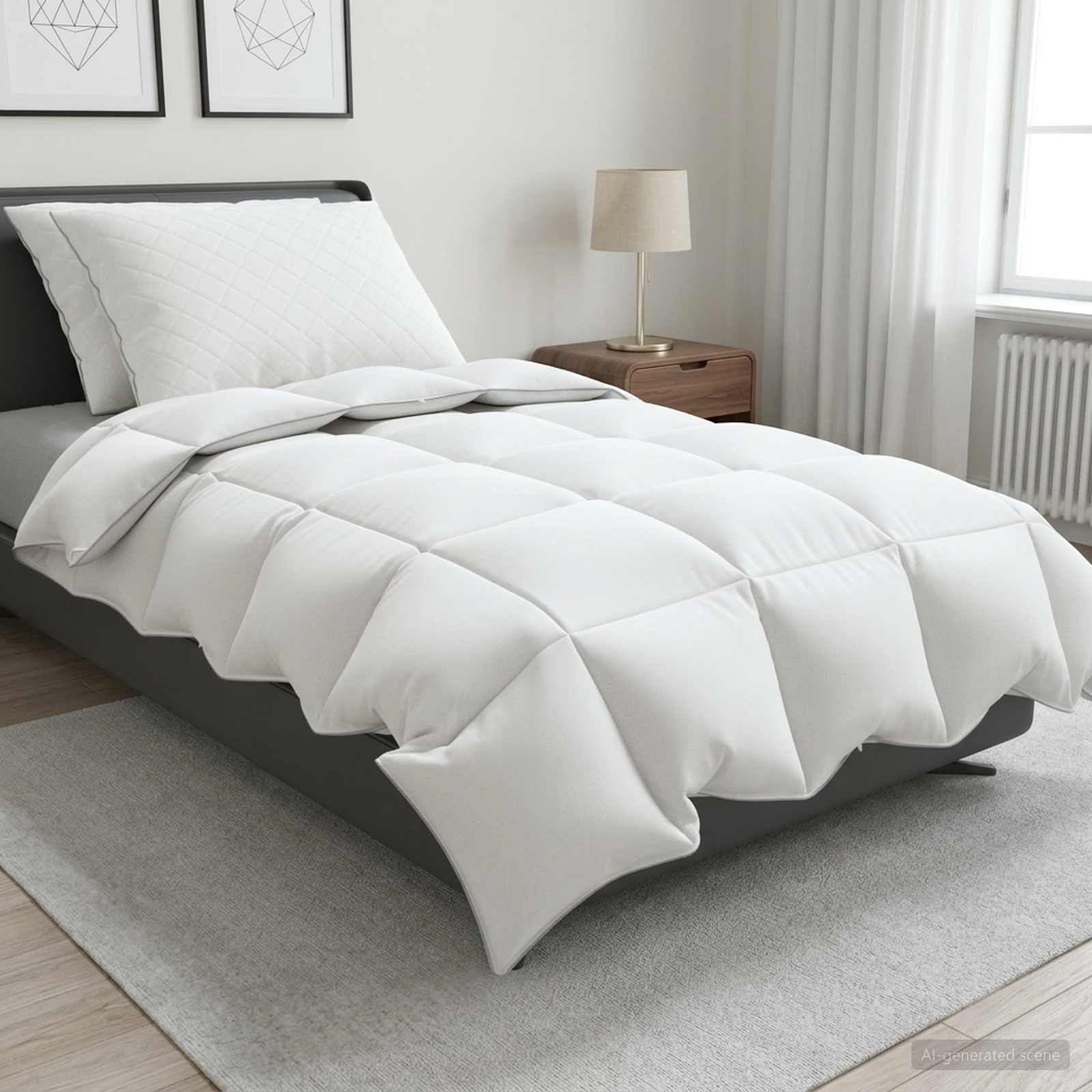 3442431_1.jpg vidaXL Súprava paplónu z 90% husacieho peria FULDA 3 ks 135 x 220 cm – Obrázok 1