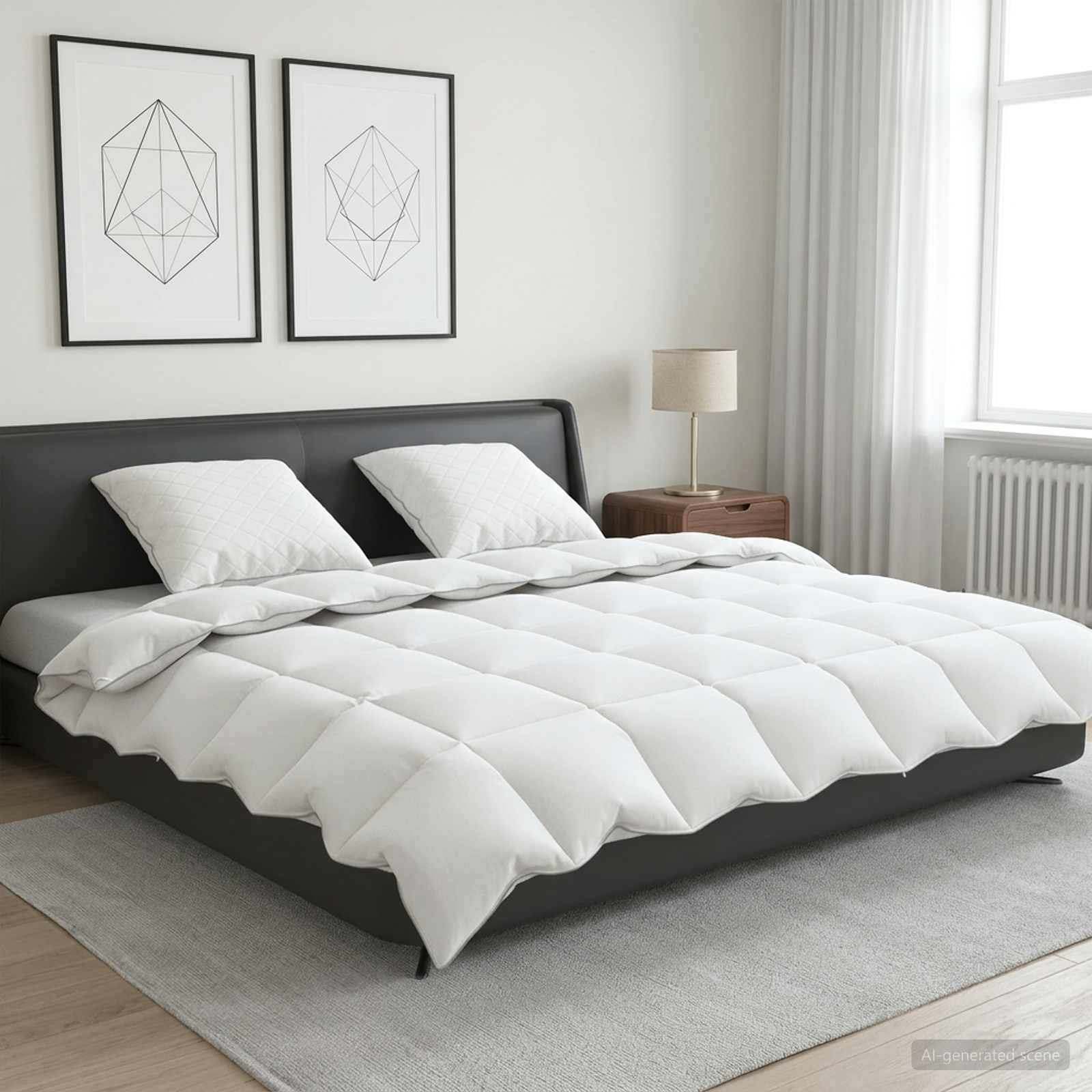 3442533_1.jpg vidaXL Súprava paplónu z 90% husacieho peria FULDA 3 ks 200 x 240 cm – Obrázok 1
