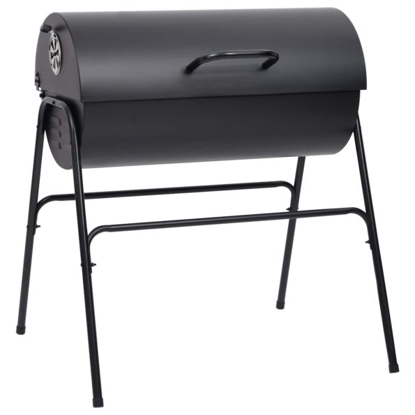 vidaXL Vonkajší gril 3 ks 80 x 73 x 90 cm Kov Čierna – Obrázok 3