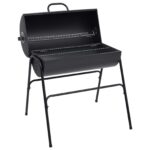 vidaXL Vonkajší gril 3 ks 80 x 73 x 90 cm Kov Čierna – Obrázok 5