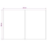 vidaXL Náhradná látka na markízu Červená a Biela 250 x 200 cm – Obrázok 5