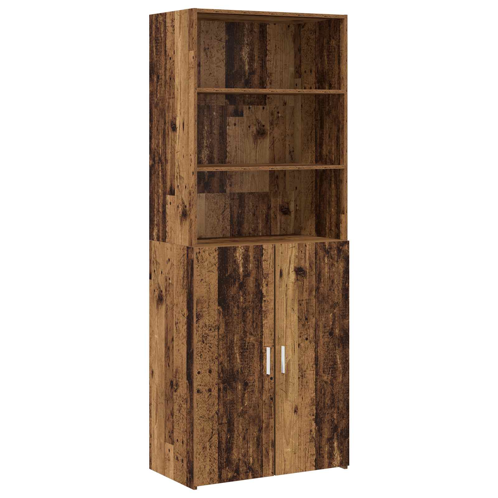 3446610_1.jpg vidaXL Highboard Staré drevo 70 x 42,5 x 185 cm Kompozitné drevo – Obrázok 1