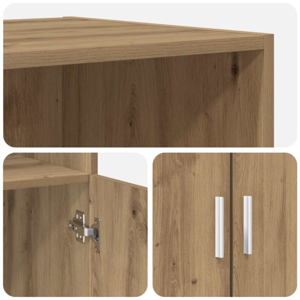 vidaXL Highboard Dub artisan 70 x 42,5 x 185 cm Kompozitné drevo – Obrázok 4