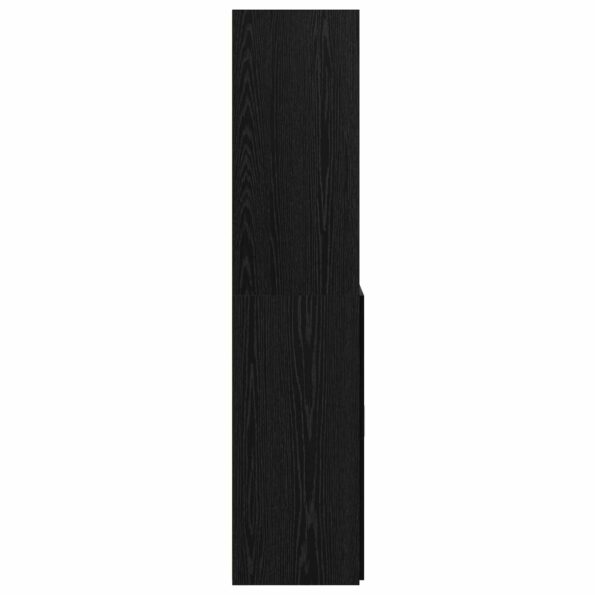 vidaXL Highboard Čierny dub 70 x 42,5 x 185 cm Kompozitné drevo – Obrázok 3