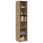 vidaXL Servírovacia skriňa Dub artisan 40 x 41 x 185 cm – Obrázok 2