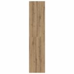 vidaXL Servírovacia skriňa Dub artisan 40 x 41 x 185 cm – Obrázok 3