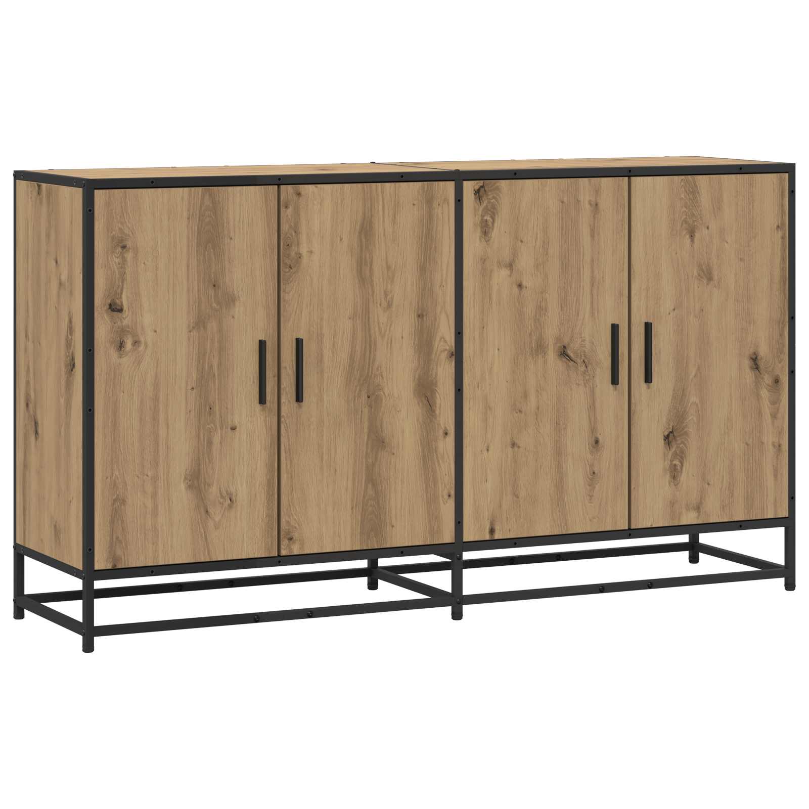 3446627_1.jpg vidaXL Servírovacia skriňa Dub artisan 134 x 35 x 76 cm – Obrázok 1