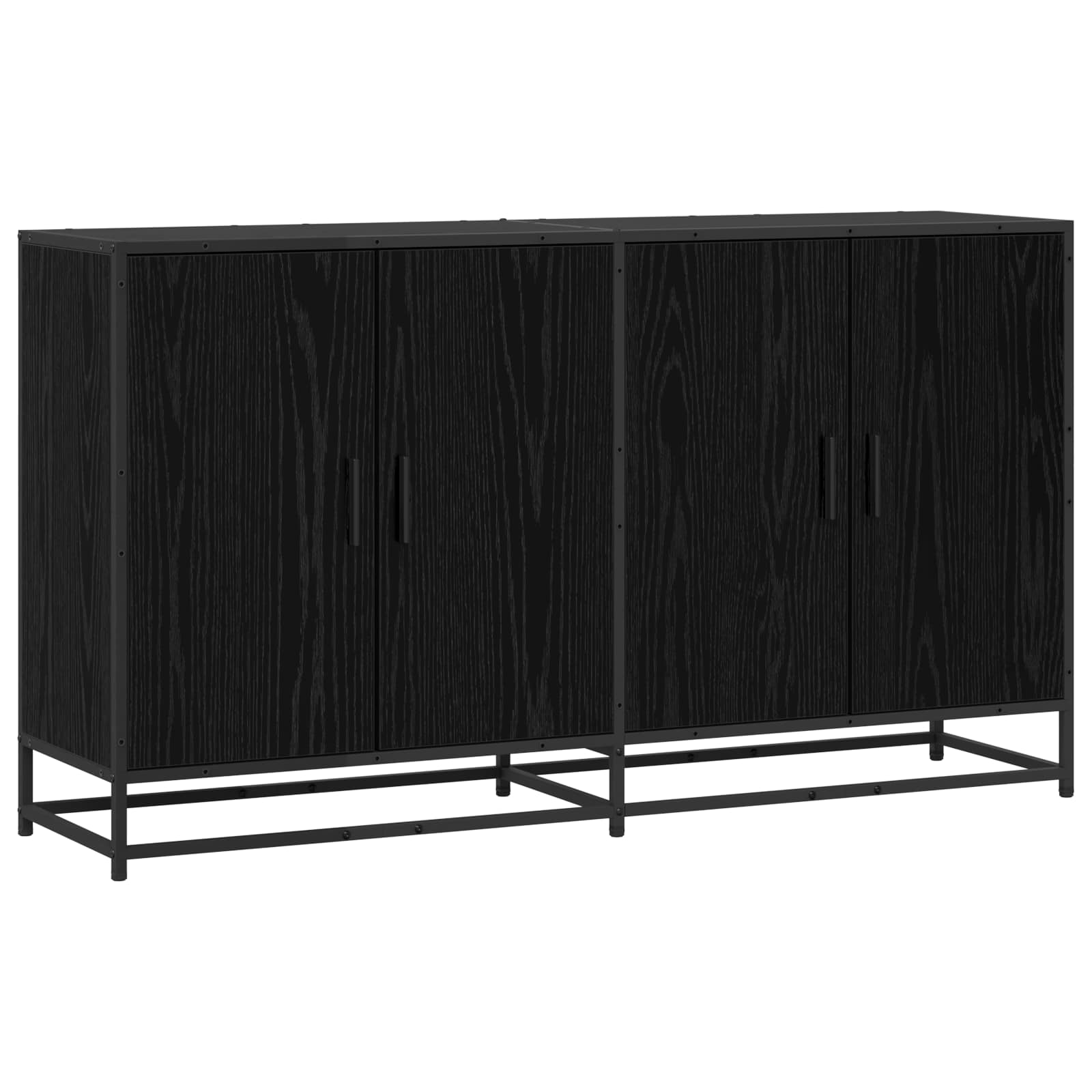 3446628_1.jpg vidaXL Servírovacia skriňa Čierny dub 134 x 35 x 76 cm – Obrázok 1