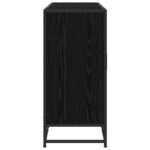 vidaXL Servírovacia skriňa Čierny dub 134 x 35 x 76 cm – Obrázok 5