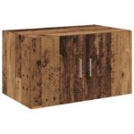 vidaXL Úložný kabinet so policami Staré drevo 70 x 42,5 x 225 cm – Obrázok 6
