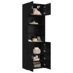 vidaXL Úložný kabinet so policami Čierny dub 70 x 42,5 x 225 cm – Obrázok 3