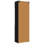 vidaXL Úložný kabinet so policami Čierny dub 70 x 42,5 x 225 cm – Obrázok 8