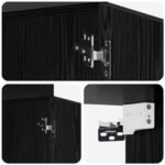 vidaXL Úložný kabinet so policami Čierny dub 70 x 42,5 x 225 cm – Obrázok 9