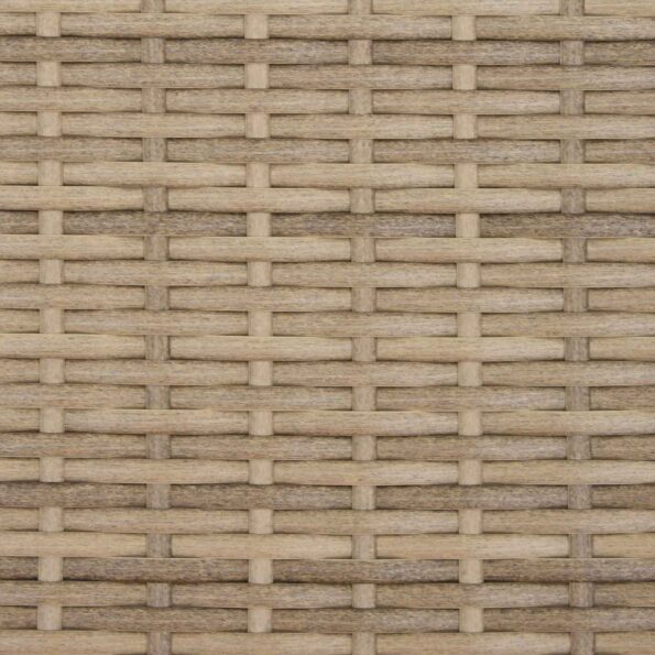 vidaXL Sada pohoviek 7 pcs Beige a svetlo šedá Poly ratan a oceľ – Obrázok 6
