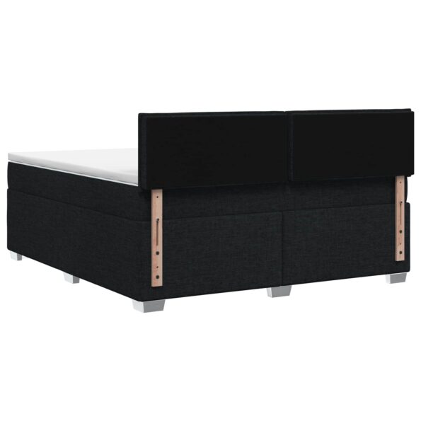 vidaXL Posteľ boxspring s matracom Čierna 140 x 200 cm Látka – Obrázok 8
